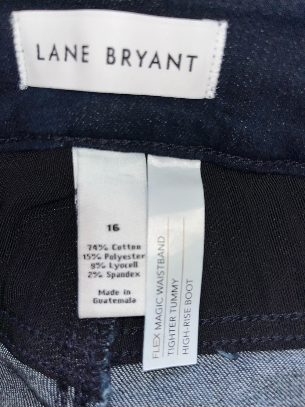 Lane Bryant Flex Magic Waistband Tighter Tummy High Rise Boot Jeans 16 - Picture 5 of 6